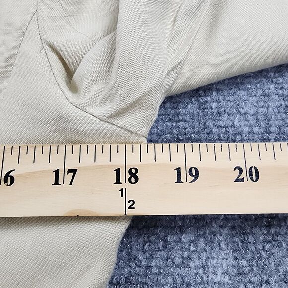 Banana Republic Blazer Womens 6 Beige Linen Stretch Blend Casual Y2K Career Coat - Picture 6 of 16